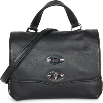 Zanellato Daily Postina - Dames - Handtassen - Zwart - ONE Size - Leer - Tassen