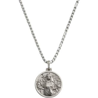 Awe Inspired Mini Goddess Pendant Necklace in 925 Sterling Silver at Nordstrom