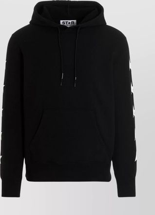 Golden Goose alighiero star print hoodie with kangaroo pocket
