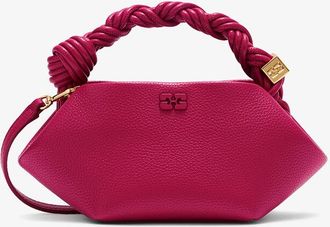 Ganni Persian Red Mini Bou Bag in Grained