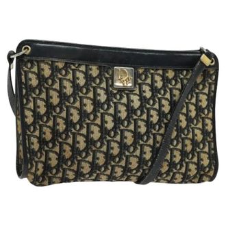 Dior Pre-owned Cross Body Bags, female, Multicolor, Size: ONE SIZE Pre-owned Vintage Canvas Shoulder Bag