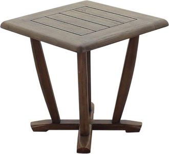 Courtyard Casual Avalon Teak Square End Table