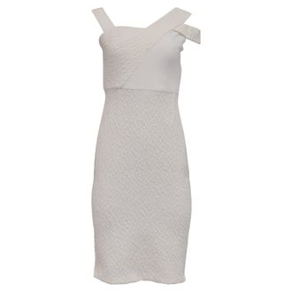 Roland Mouret Rouland Mouret Midi Dress in White Polyamide