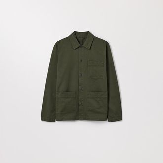 Asket The Overshirt Khaki Green