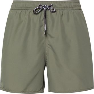 Emporio Armani logo-tape swim shorts - men - Polyester/Polyester - 54 - Green