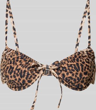 Pieces Bikini-Oberteil mit B&uuml;geln Modell LIPPA in Dunkelbraun, Gr&ouml;&szlig;e XL