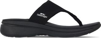Slazenger FF Strap Womens Flip Flops Black 6 UK