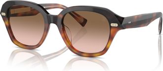 Brunello Cucinelli 0bc4004s Oversized Tortoiseshell Square Frame Sunglasses