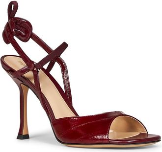 Fendi Womens Sandals Very Colibr&igrave; Burgundy Calf Leather