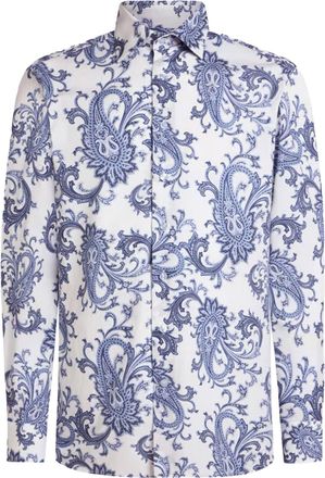 Etro COTTON SHIRT WITH PAISLEY PATTERN - Etro - Man
