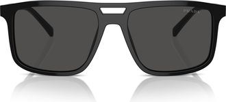 Prada 0pr A22s Bold Rectangular Acetate Sunglasses