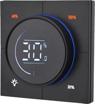 OEM Interruptor De Pared Regulador De Intensidad Con Pulsador Zigbee 3.0 Para Panel De Pc (negro)
