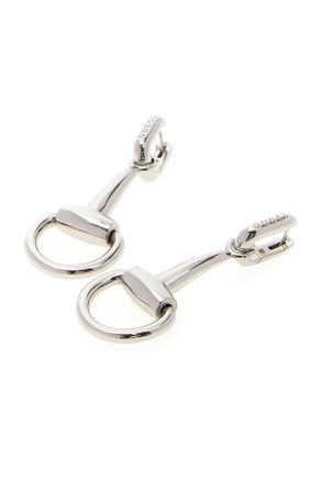 Gucci Horsebit Drop Earrings - Silver