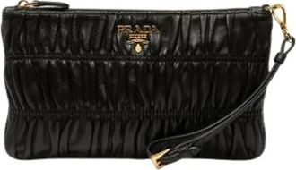 Prada Pre-owned Clutch in Nappa Raccosto - - Pre-owned - Donna - Nero - ONE SIZE