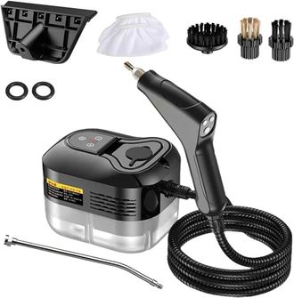 OEM Limpiador A Vapor Para El Hogar Y El Coche - Limpiador A Vapor Port&aacute;til De 2500 W Con Funci&oacute;n De Presi&oacute;n Calentamiento R&aacute;pido: 15 Segundos 6 Niveles D