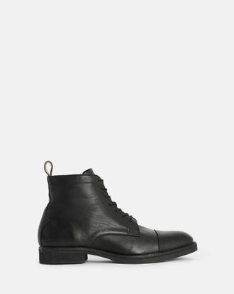 AllSaints Mens Cow Leather Drago Leather Lace Up Boots, Size: UK 12/US 13/EU 46