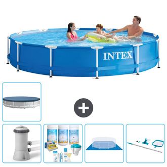 Intex Piscina Con Estructura Redonda - 366x76 Cm - 8-piezas S21176