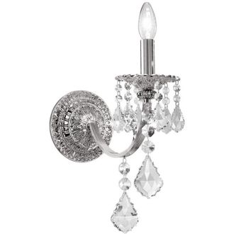 Kolarz Pisani Crystal L&aacute;mpara De Pared De Vela De Cristal Cromo - Kolarz