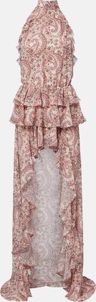 Bananhot Abito lungo Malena con stampa paisley