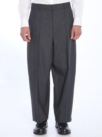 Valentino Garavani Mens Wool Trousers - Grey - Size EU 50 (Mens)