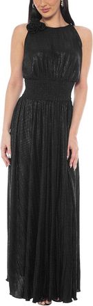 OLEG CASSINI Pleated Maxi Dress