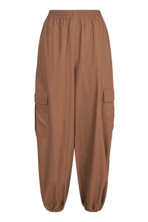 Max Mara Brown Loose Cargos Pants