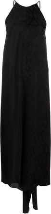 Uma Wang Adore draped midi dress - women - Viscose - S - Black