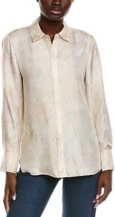 Lafayette 148 New York Scottie Silk Blouse