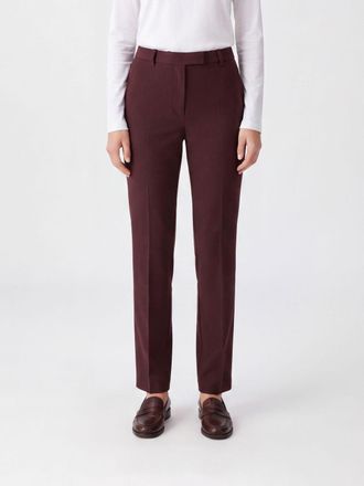 Max Mara S Max Mara Pantaloni skinny in misto cotone stretch a vita media