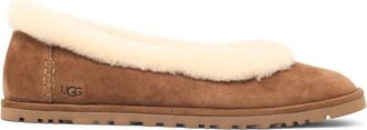 UGG Chestnut Zora Suede Ballet Flats