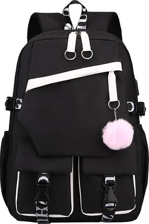 Generic 2025 Childrens Backpacks 2023 New USB Charging Heat Transfer Printing Cloth Bag Shoulder Bag Large Capacity Secondary School Students Outdoor Backpack