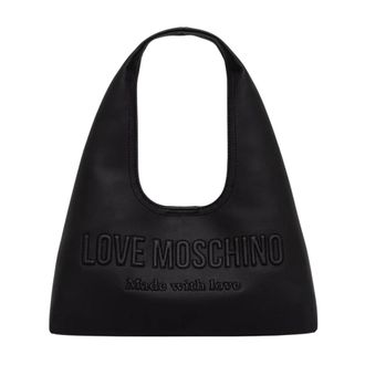 Love Moschino Dames, Tassen, Zwart, Maat: ONE Size Leer