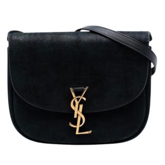 Saint Laurent Pre-owned Kaia Schoudertas - Dames - Pre-owned - Zwart - Maat: ONE Size Leer