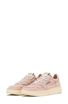 Autry Medalist Low Sneaker in Peach Denim at Nordstrom Rack, Size 11Us / 41Eu