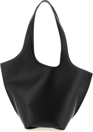 The Attico Black La Scoop Medium Shoulder Bag
