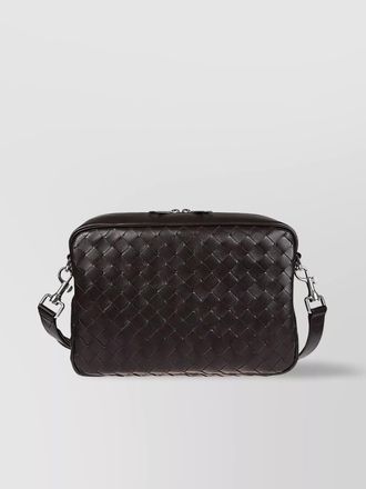 Bottega Veneta leather intrecciato shoulder bag