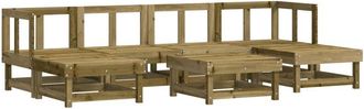 vidaXL Furniture Limited - Juego De Muebles De Jard&iacute;n 7 Pzas Madera De