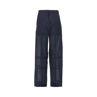 Jil Sander Cotton organdy pants Woman 38