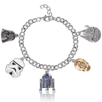 Star Wars Charm Bracelet with 5 Unique Charms, 7 +.75 in Multicolor at Nordstrom
