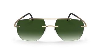 Silhouette Rincon Rimless 8746/75 7520 Mens Sunglasses Gold Size 56