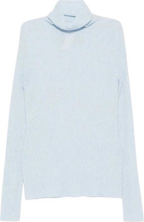 Fabiana Filippi Jersey Turtleneck - Dames - Coltruien - Blauw - L - Truien & Vesten