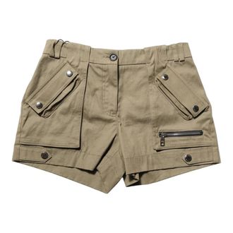 Dolce & Gabbana Hot Pants - Dames - Bermuda - Groen - S - Katoen - Korte Broeken