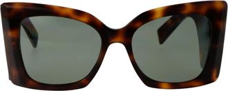 Saint Laurent Blaze Zonnebril - Dames - Zonnebrillen - Bruin - 54 MM - Nylon - Accessoires
