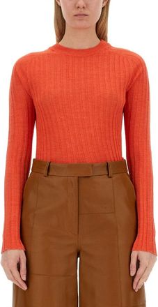 Alysi Slim Fit Ribbed Knit Top