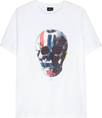 Paul Smith skull-print T-shirt - men - Organic Cotton - S - White