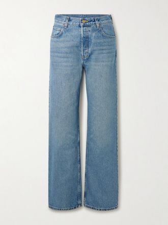 B Sides Jeans A Gamba Larga E Vita Alta Bec - Blu