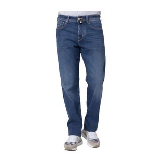Jacob Cohen Heren, Jeans, Blauw, Maat: W36 Katoen