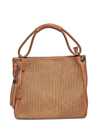 Luisa Vannini Brown Rundleer Tas