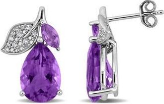 Delmar Rose de France & Amethyst Stud Earrings in Purple at Nordstrom Rack