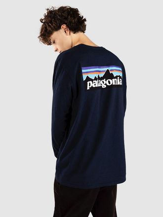Patagonia P-6 Logo Responsibili Longsleeve blauw